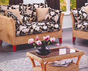 Wicker lounge furniture suite 14