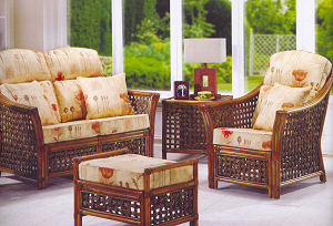Cane lounge furniture suite 30