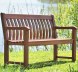 Hardwood garden bench 677