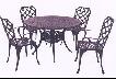 4 seater cast aluminium furniture suite 460