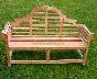 Teak garden bench 260