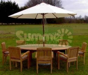 6 or 8 seater teak furniture suite 380